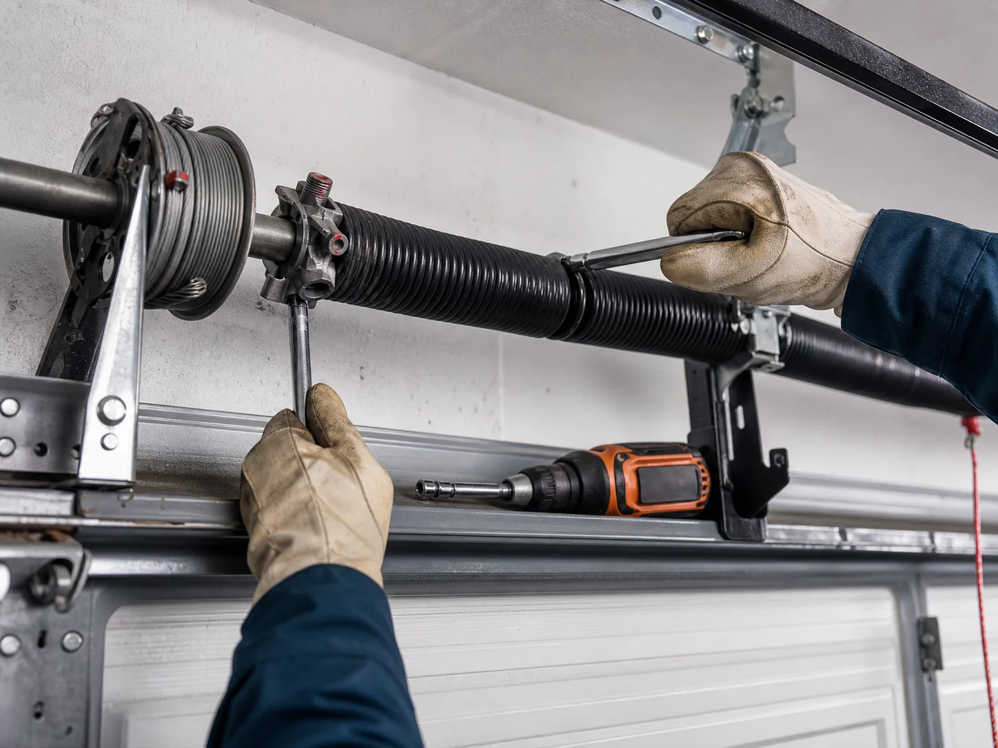 Garage door spring repair service